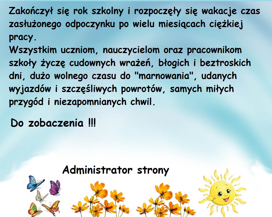 wakacje administrator